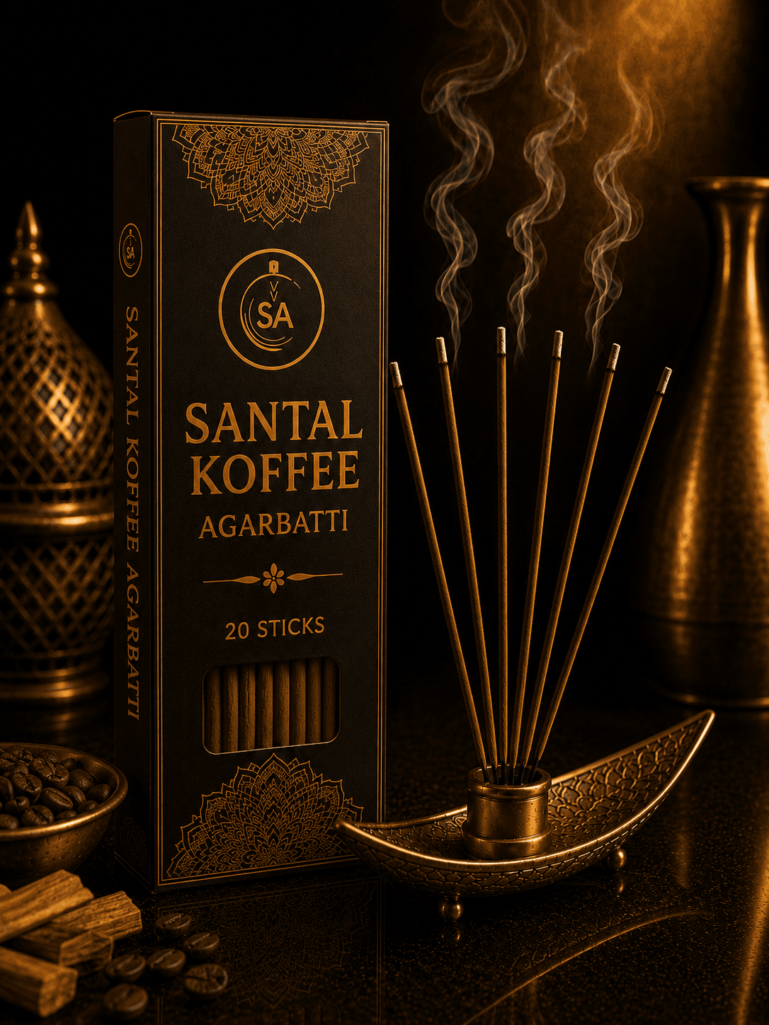 SANTAL KOFFEE  AGARBATTI  20 STICKS / PKT