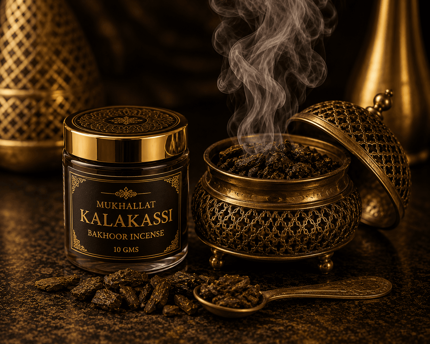 MUKHALLAT KALAKASSI BAKHOOR INCENSE - 10GMS image
